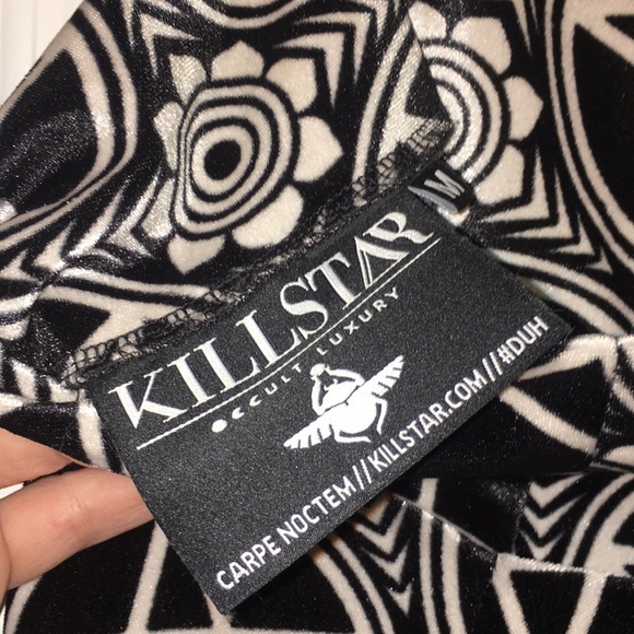 Killstar velvet pentagram skirt - Picture 2 of 3